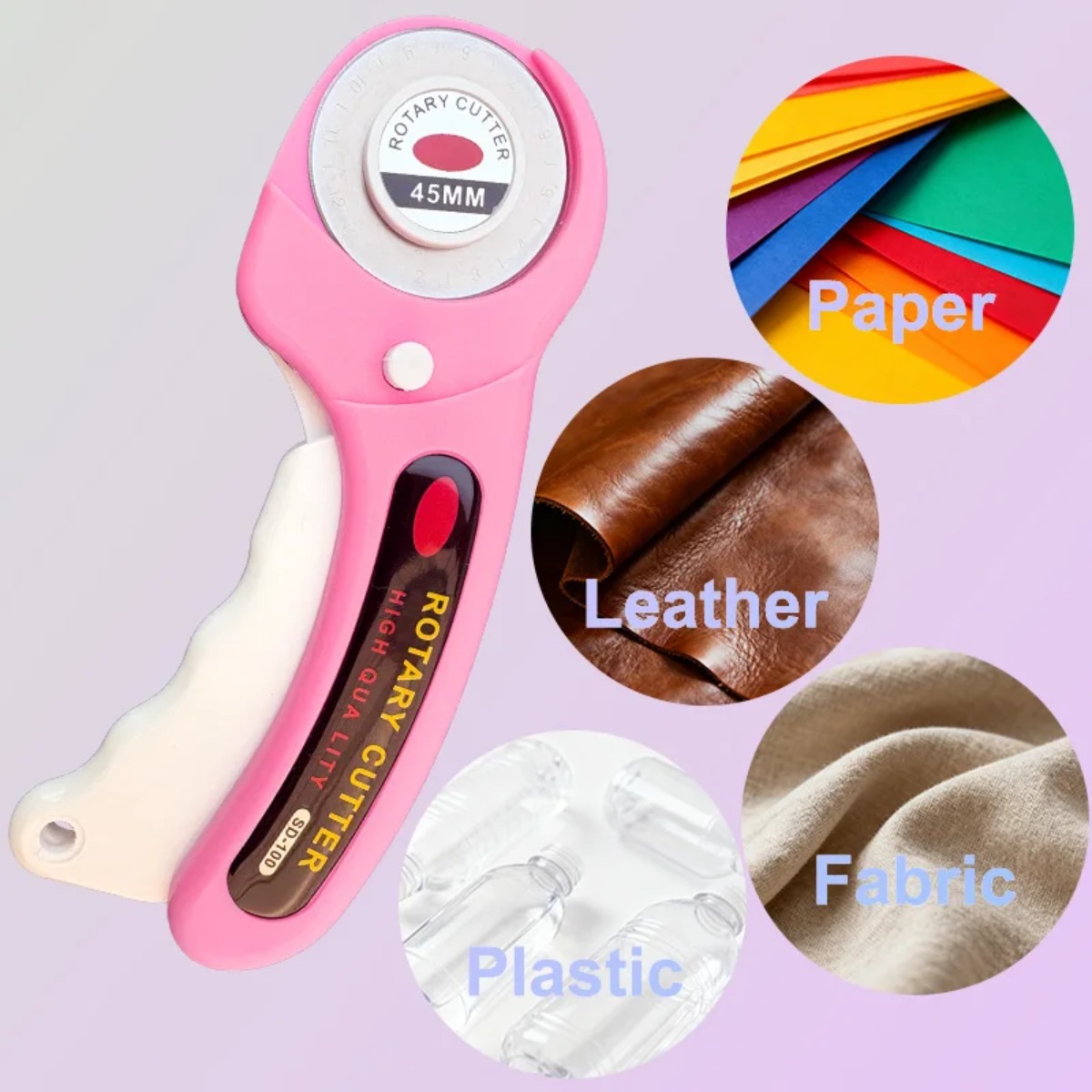 Taglierina rotante rosa da 45  - Rotary Cutter For Fabric 45Mm recensione e prezzo