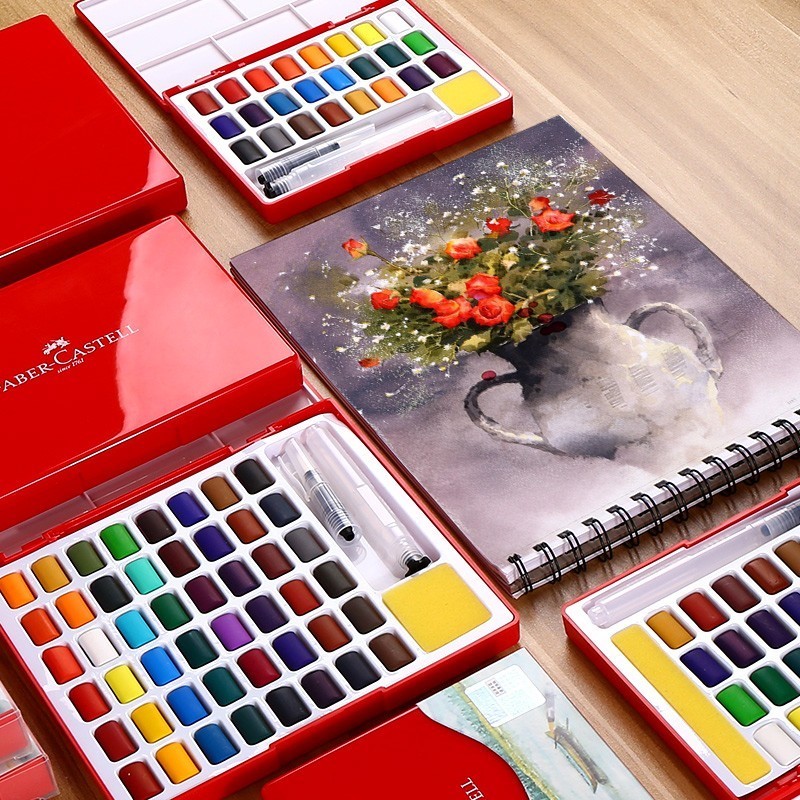 24/36/48 colori Set di colori  - Watercolor Paint Set Solid Pigment recensione e prezzo