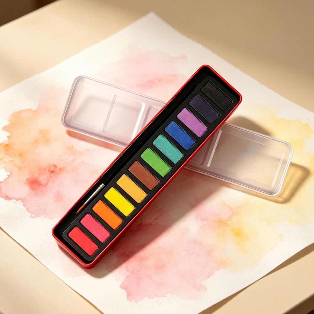 Set di colori ad acquerello po - Watercolor Paint Set Solid Pigment recensione e prezzo