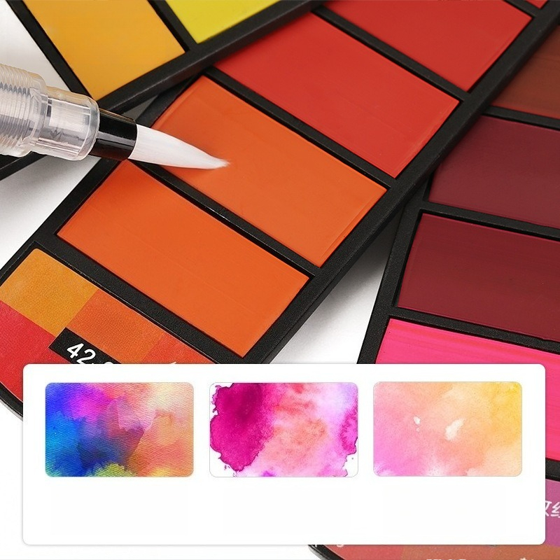 Set di 18 Colori di Acquerelli - Watercolor Paint Set Solid Pigment recensione e prezzo